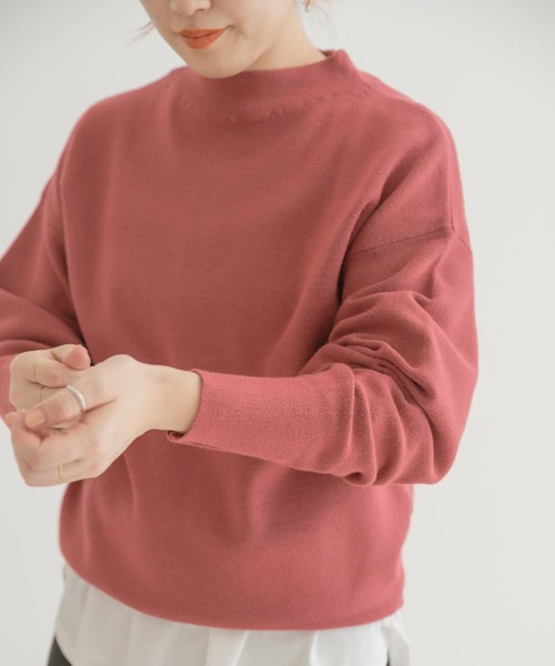 ITEMS URBANRESEARCH(アイテムズ アーバンリサーチ)の「ソデボリュームニット(ニット/セーター・レディース・ピンク/グリーン/グレー系その他・FREE)」の8枚目の写真