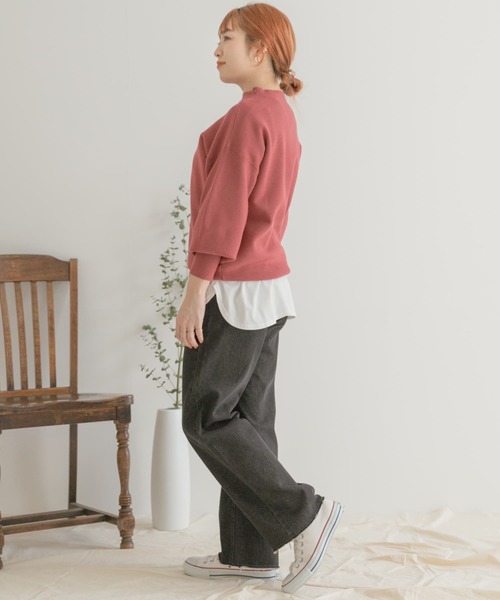 ITEMS URBANRESEARCH(アイテムズ アーバンリサーチ)の「ソデボリュームニット(ニット/セーター・レディース・ピンク/グリーン/グレー系その他・FREE)」の11枚目の写真