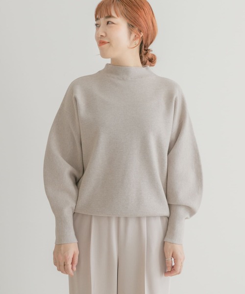 ITEMS URBANRESEARCH(アイテムズ アーバンリサーチ)の「ソデボリュームニット(ニット/セーター・レディース・ピンク/グリーン/グレー系その他・FREE)」の12枚目の写真