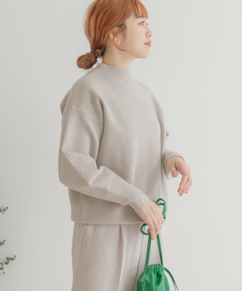 ITEMS URBANRESEARCH(アイテムズ アーバンリサーチ)の「ソデボリュームニット(ニット/セーター・レディース・ピンク/グリーン/グレー系その他・FREE)」の13枚目の写真