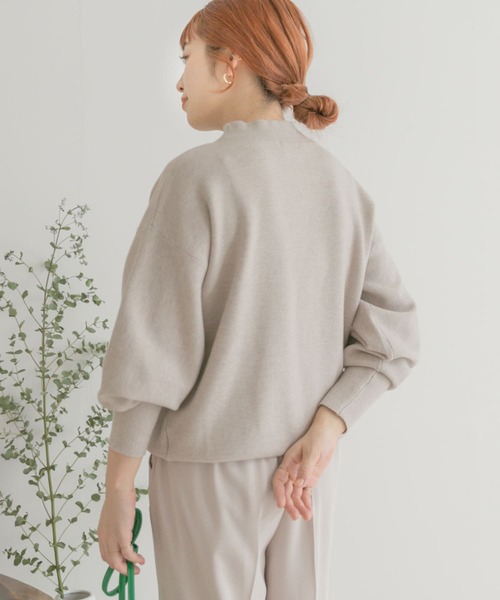 ITEMS URBANRESEARCH(アイテムズ アーバンリサーチ)の「ソデボリュームニット(ニット/セーター・レディース・ピンク/グリーン/グレー系その他・FREE)」の14枚目の写真