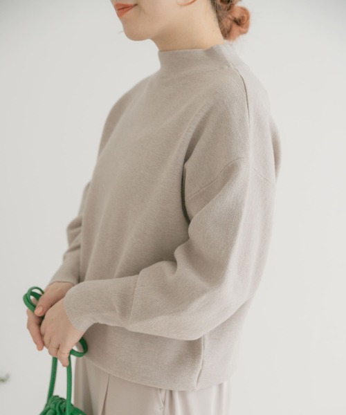 ITEMS URBANRESEARCH(アイテムズ アーバンリサーチ)の「ソデボリュームニット(ニット/セーター・レディース・ピンク/グリーン/グレー系その他・FREE)」の15枚目の写真