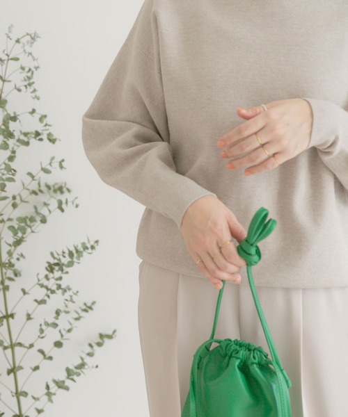 ITEMS URBANRESEARCH(アイテムズ アーバンリサーチ)の「ソデボリュームニット(ニット/セーター・レディース・ピンク/グリーン/グレー系その他・FREE)」の17枚目の写真