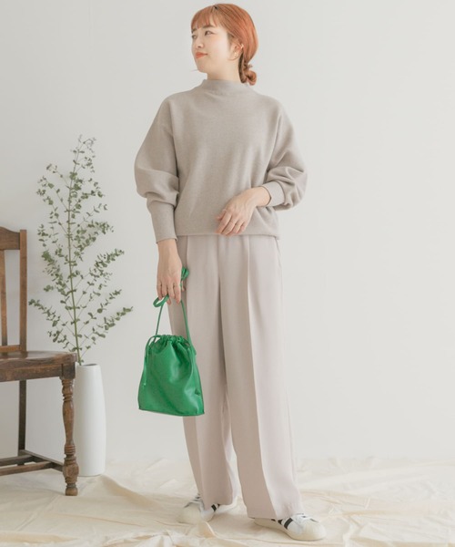 ITEMS URBANRESEARCH(アイテムズ アーバンリサーチ)の「ソデボリュームニット(ニット/セーター・レディース・ピンク/グリーン/グレー系その他・FREE)」の18枚目の写真