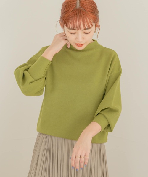 ITEMS URBANRESEARCH(アイテムズ アーバンリサーチ)の「ソデボリュームニット(ニット/セーター・レディース・ピンク/グリーン/グレー系その他・FREE)」の21枚目の写真