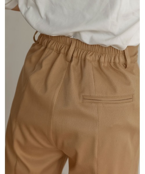 Re:EDIT（リエディ）の「[低身長/高身長サイズ有]微起毛ツイルバックボックスタックパンツ（その他パンツ・レディース・ブラック/ベージュ/ブラウン/ブルー/オレンジ・MEDIUM/LARGE/SHORT/TALL）」の8枚目の写真