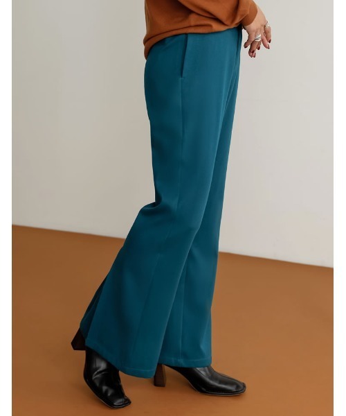 Re:EDIT（リエディ）の「[低身長/高身長サイズ有]微起毛ツイルバックボックスタックパンツ（その他パンツ・レディース・ブラック/ベージュ/ブラウン/ブルー/オレンジ・MEDIUM/LARGE/SHORT/TALL）」の14枚目の写真