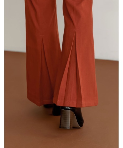 Re:EDIT（リエディ）の「[低身長/高身長サイズ有]微起毛ツイルバックボックスタックパンツ（その他パンツ・レディース・ブラック/ベージュ/ブラウン/ブルー/オレンジ・MEDIUM/LARGE/SHORT/TALL）」の19枚目の写真