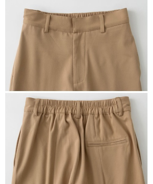 Re:EDIT（リエディ）の「[低身長/高身長サイズ有]微起毛ツイルバックボックスタックパンツ（その他パンツ・レディース・ブラック/ベージュ/ブラウン/ブルー/オレンジ・MEDIUM/LARGE/SHORT/TALL）」の12枚目の写真