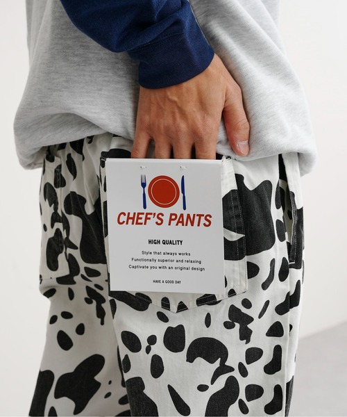 CPCM(シーピーシーエム)の「総柄ツイルシェフパンツ(その他パンツ・メンズ・ホワイト/アイボリー/チャコールグレー/パープル・FREE)」の18枚目の写真
