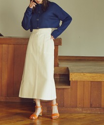 N.（N. Natural Beauty Basic） | ◆ハイウエストデニムスカート(デニムスカート)