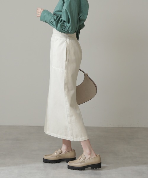 N.（N. Natural Beauty Basic）（エヌエヌナチュラルビューティーベーシック）の「◆ハイウエストデニムスカート（デニムスカート・レディース・インディゴブルー/ナチュラル・MEDIUM）」の14枚目の写真