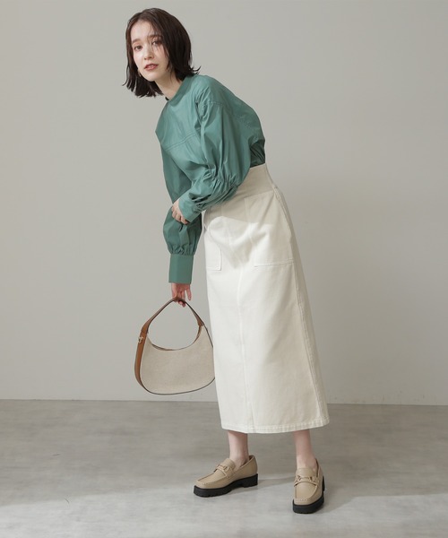 N.（N. Natural Beauty Basic）（エヌエヌナチュラルビューティーベーシック）の「◆ハイウエストデニムスカート（デニムスカート・レディース・インディゴブルー/ナチュラル・MEDIUM）」の10枚目の写真