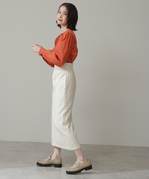 N.（N. Natural Beauty Basic）（エヌエヌナチュラルビューティーベーシック）の「◆ハイウエストデニムスカート（デニムスカート・レディース・インディゴブルー/ナチュラル・MEDIUM）」の12枚目の写真