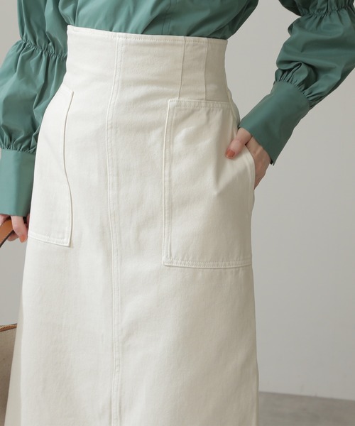 N.（N. Natural Beauty Basic）（エヌエヌナチュラルビューティーベーシック）の「◆ハイウエストデニムスカート（デニムスカート・レディース・インディゴブルー/ナチュラル・MEDIUM）」の11枚目の写真