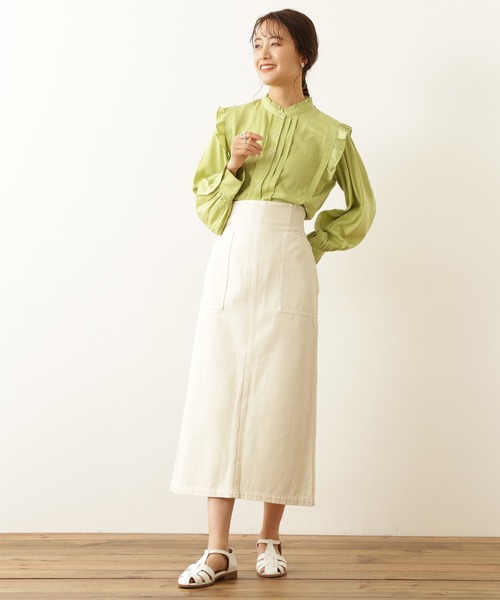 N.（N. Natural Beauty Basic）（エヌエヌナチュラルビューティーベーシック）の「◆ハイウエストデニムスカート（デニムスカート・レディース・インディゴブルー/ナチュラル・MEDIUM）」の17枚目の写真