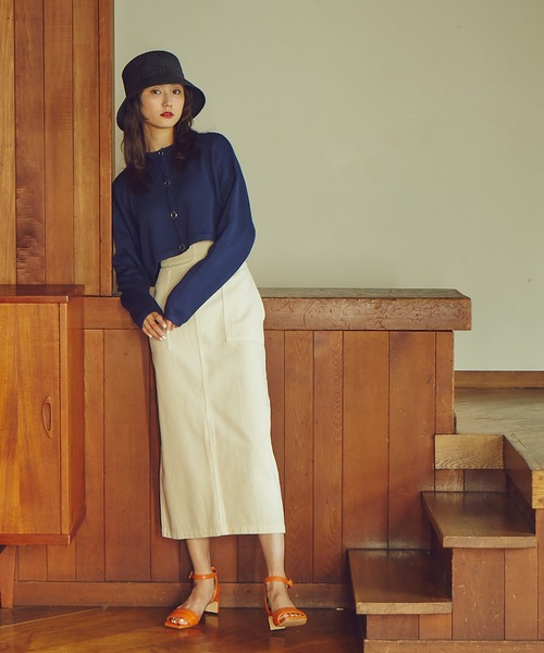 N.（N. Natural Beauty Basic）（エヌエヌナチュラルビューティーベーシック）の「◆ハイウエストデニムスカート（デニムスカート・レディース・インディゴブルー/ナチュラル・MEDIUM）」の19枚目の写真