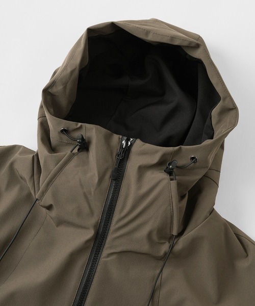 make a ray!（メイク ア レイ！）の「ミニリップストップ ストレッチ マウンテンパーカー/マウンテンジャケット/【防風】【撥水】（マウンテンパーカー・メンズ・ブラック/ベージュ/オリーブ・M/L）」の16枚目の写真