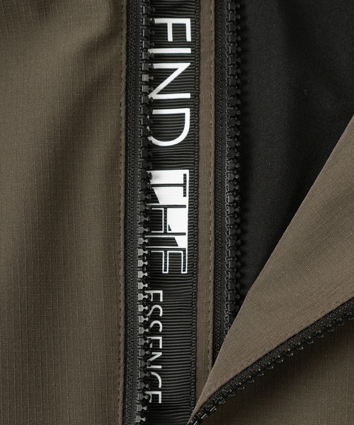 make a ray!（メイク ア レイ！）の「ミニリップストップ ストレッチ マウンテンパーカー/マウンテンジャケット/【防風】【撥水】（マウンテンパーカー・メンズ・ブラック/ベージュ/オリーブ・M/L）」の9枚目の写真