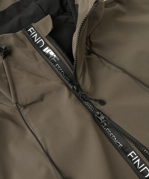 make a ray!（メイク ア レイ！）の「ミニリップストップ ストレッチ マウンテンパーカー/マウンテンジャケット/【防風】【撥水】（マウンテンパーカー・メンズ・ブラック/ベージュ/オリーブ・M/L）」の15枚目の写真
