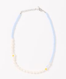 LBC | クリスタルフラワーパールネックレス(ネックレス)