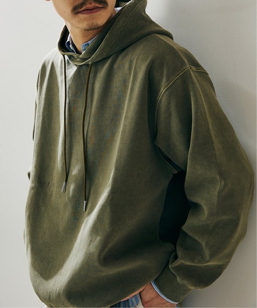 417 EDIFICE（フォーワンセブンエディフィス）の「ピグメントダンボールパーカー（パーカー・メンズ・チャコールグレー/カーキ/サックスブルー/ピンク系その他・MEDIUM/LARGE）」の3枚目の写真