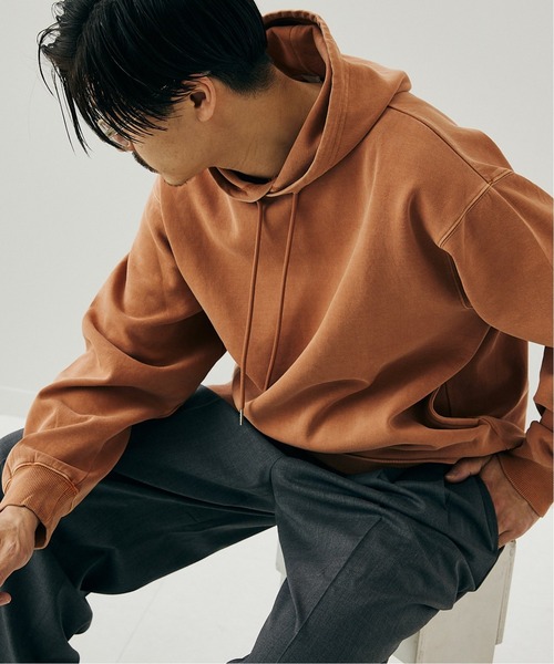 417 EDIFICE（フォーワンセブンエディフィス）の「ピグメントダンボールパーカー（パーカー・メンズ・チャコールグレー/カーキ/サックスブルー/ピンク系その他・MEDIUM/LARGE）」の22枚目の写真