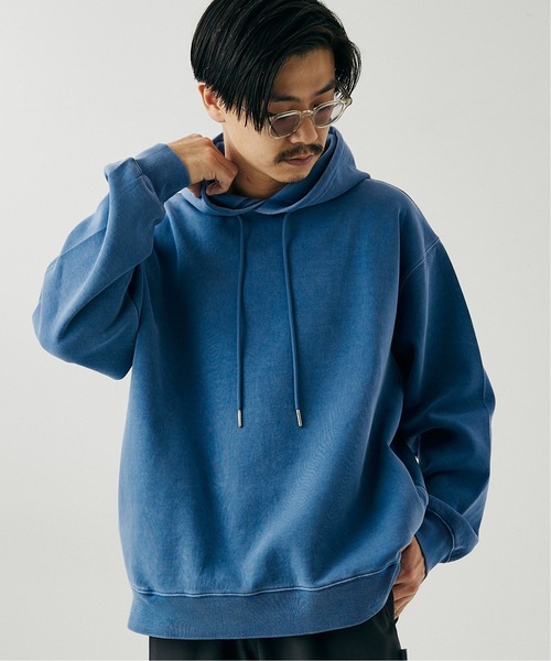 417 EDIFICE（フォーワンセブンエディフィス）の「ピグメントダンボールパーカー（パーカー・メンズ・チャコールグレー/カーキ/サックスブルー/ピンク系その他・MEDIUM/LARGE）」の17枚目の写真