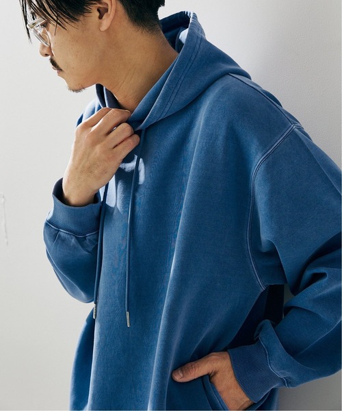 417 EDIFICE（フォーワンセブンエディフィス）の「ピグメントダンボールパーカー（パーカー・メンズ・チャコールグレー/カーキ/サックスブルー/ピンク系その他・MEDIUM/LARGE）」の18枚目の写真