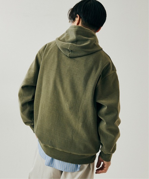 417 EDIFICE（フォーワンセブンエディフィス）の「ピグメントダンボールパーカー（パーカー・メンズ・チャコールグレー/カーキ/サックスブルー/ピンク系その他・MEDIUM/LARGE）」の15枚目の写真