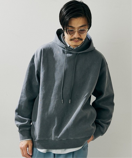 417 EDIFICE（フォーワンセブンエディフィス）の「ピグメントダンボールパーカー（パーカー・メンズ・チャコールグレー/カーキ/サックスブルー/ピンク系その他・MEDIUM/LARGE）」の9枚目の写真