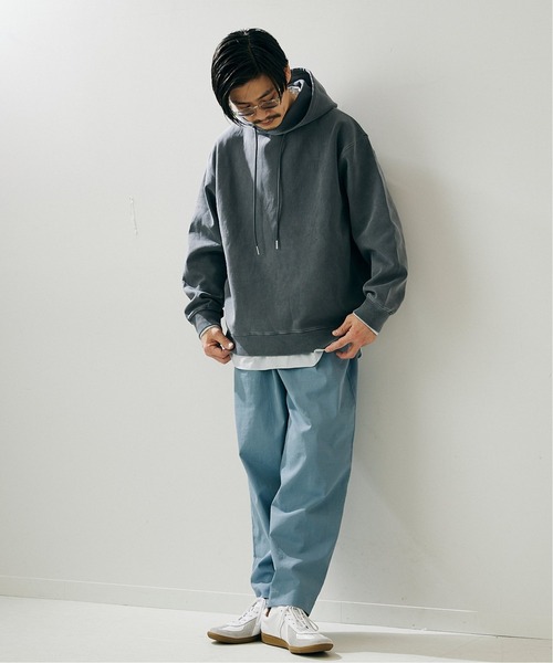 417 EDIFICE（フォーワンセブンエディフィス）の「ピグメントダンボールパーカー（パーカー・メンズ・チャコールグレー/カーキ/サックスブルー/ピンク系その他・MEDIUM/LARGE）」の5枚目の写真