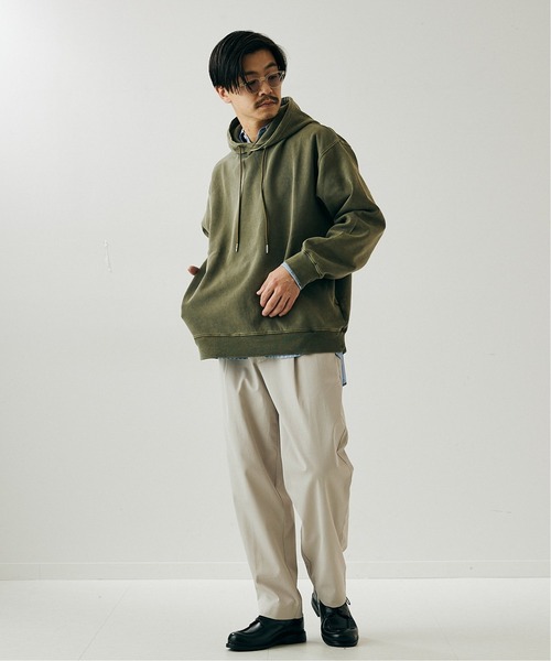 417 EDIFICE（フォーワンセブンエディフィス）の「ピグメントダンボールパーカー（パーカー・メンズ・チャコールグレー/カーキ/サックスブルー/ピンク系その他・MEDIUM/LARGE）」の6枚目の写真