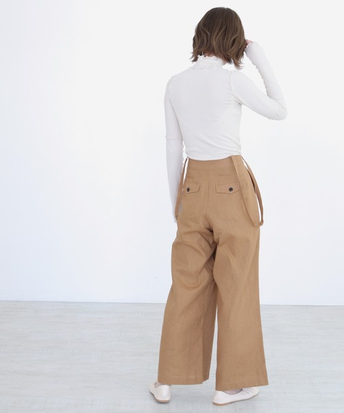 CLEIO（クレイオ）の「【CLEIO】サスペンダー付きラミーパンツ（その他パンツ・レディース・ベージュ/キャメル・S/M）」の22枚目の写真