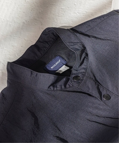 WOOLRICH（ウールリッチ）の「【WOOLRICH / ウールリッチ】別注 バンドカラー スタックシャツ（シャツ/ブラウス・メンズ・ネイビー/ブラック・MEDIUM/LARGE/X-LARGE）」の3枚目の写真