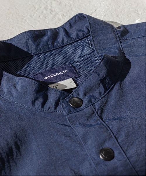 WOOLRICH（ウールリッチ）の「【WOOLRICH / ウールリッチ】別注 バンドカラー スタックシャツ（シャツ/ブラウス・メンズ・ネイビー/ブラック・MEDIUM/LARGE/X-LARGE）」の5枚目の写真