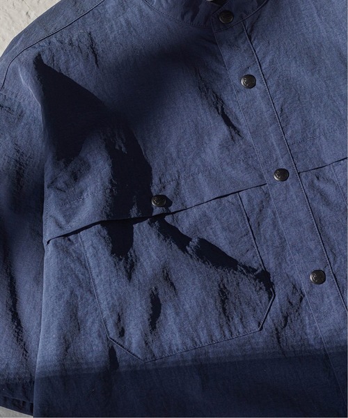 WOOLRICH（ウールリッチ）の「【WOOLRICH / ウールリッチ】別注 バンドカラー スタックシャツ（シャツ/ブラウス・メンズ・ネイビー/ブラック・MEDIUM/LARGE/X-LARGE）」の6枚目の写真