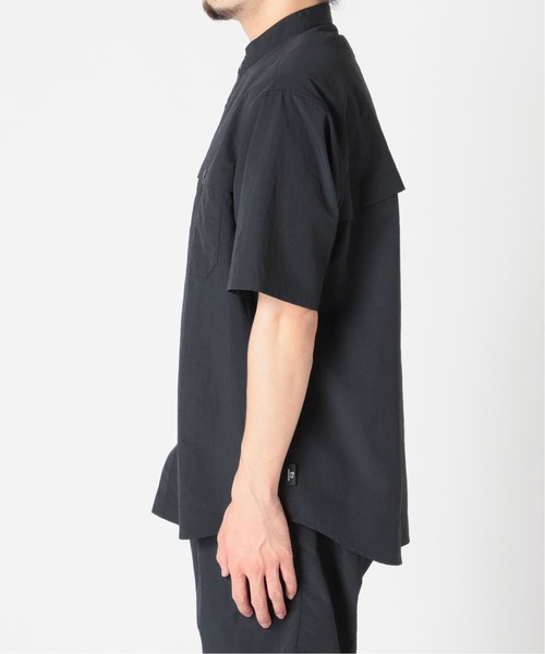 WOOLRICH（ウールリッチ）の「【WOOLRICH / ウールリッチ】別注 バンドカラー スタックシャツ（シャツ/ブラウス・メンズ・ネイビー/ブラック・MEDIUM/LARGE/X-LARGE）」の9枚目の写真
