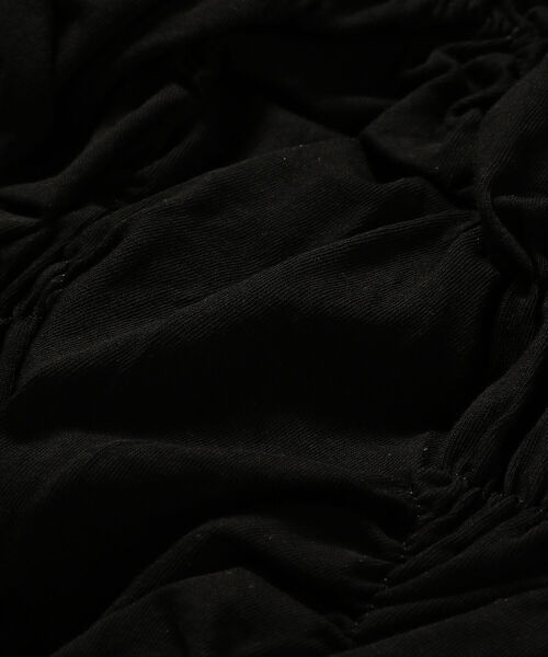 Ray BEAMS（レイビームス）の「RBS / シャーリング キャミソール（インナーウェア/肌着・レディース・ブラック/ナチュラル/ワイン・ONE SIZE）」の13枚目の写真