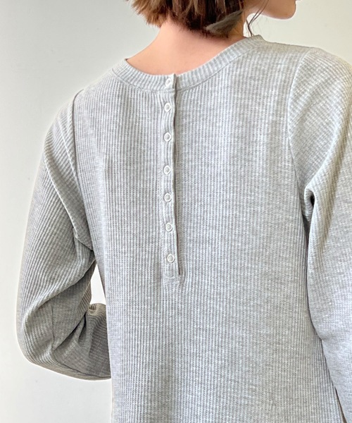 LIAN（リアン）の「サーマルフレアワンピース（ワンピース・レディース・アイボリー/ブラック/ミックスグレー・FREE）」の12枚目の写真