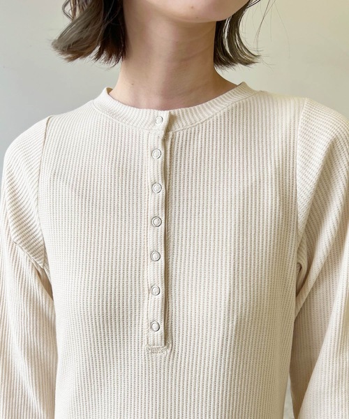 LIAN（リアン）の「サーマルフレアワンピース（ワンピース・レディース・アイボリー/ブラック/ミックスグレー・FREE）」の18枚目の写真