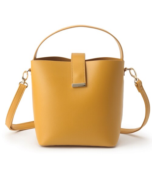 SOUP（スープ）の「◆カラーワンハンドルミニバッグ（ショルダーバッグ・レディース・グレー/サックスブルー/イエロー・00）」の3枚目の写真