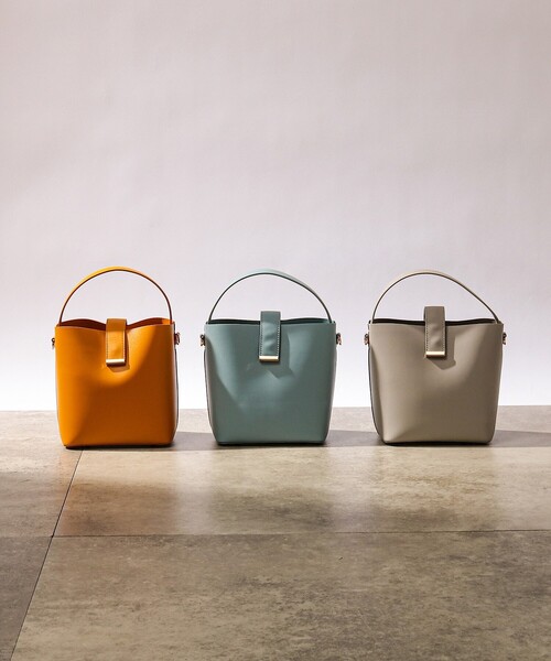 SOUP（スープ）の「◆カラーワンハンドルミニバッグ（ショルダーバッグ・レディース・グレー/サックスブルー/イエロー・00）」の9枚目の写真