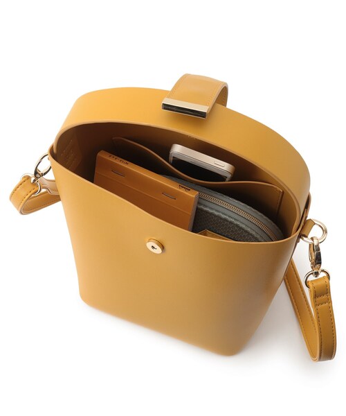 SOUP（スープ）の「◆カラーワンハンドルミニバッグ（ショルダーバッグ・レディース・グレー/サックスブルー/イエロー・00）」の4枚目の写真