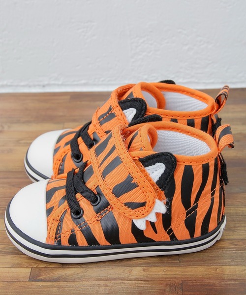 CONVERSE(コンバース)の「【KIDS】【CONVERSE/コンバース】ベビーオールスター N アニマルズV-1(スニーカー・キッズ・ホワイト/オレンジ・12/13)」の11枚目の写真