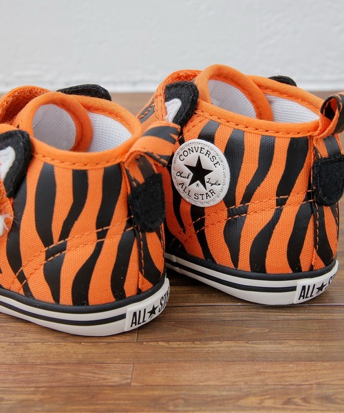 CONVERSE(コンバース)の「【KIDS】【CONVERSE/コンバース】ベビーオールスター N アニマルズV-1(スニーカー・キッズ・ホワイト/オレンジ・12/13)」の8枚目の写真