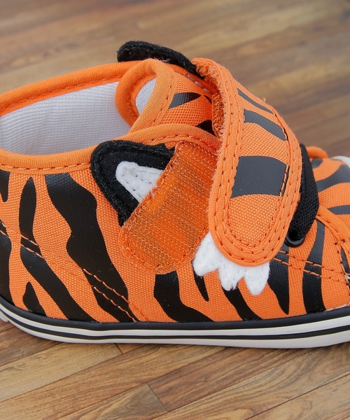 CONVERSE(コンバース)の「【KIDS】【CONVERSE/コンバース】ベビーオールスター N アニマルズV-1(スニーカー・キッズ・ホワイト/オレンジ・12/13)」の7枚目の写真