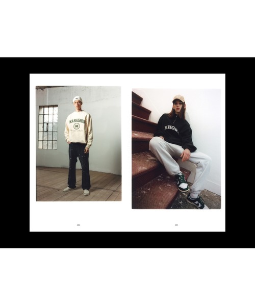 MAHAGRID（マハグリッド）の「【mahagrid】ARC LOGO HALF ZIP SWEATSHIRT / マハグリッド アーチ ロゴ ハーフジップ スウェットシャツ / セットアップ対応（スウェット・メンズ・ライトグレー/ネイビー/グレー/グリーン・SMALL/MEDIUM/LARGE/X-LARGE）」の12枚目の写真