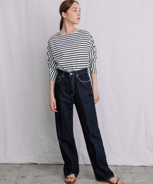 Liyoca(リヨカ)の「【Liyoca】コットンリネンセルヴィッチデニム -手洗い可-(デニムパンツ・レディース・サックスブルー/インディゴブルー/ナチュラル・38/36)」の19枚目の写真