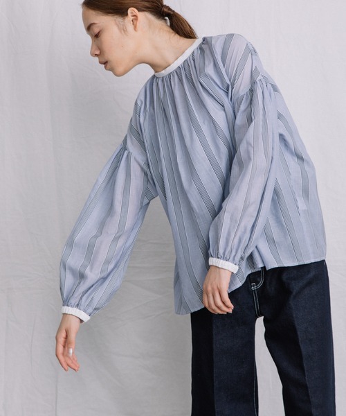 Liyoca(リヨカ)の「【Liyoca】コットンリネンセルヴィッチデニム -手洗い可-(デニムパンツ・レディース・サックスブルー/インディゴブルー/ナチュラル・38/36)」の8枚目の写真